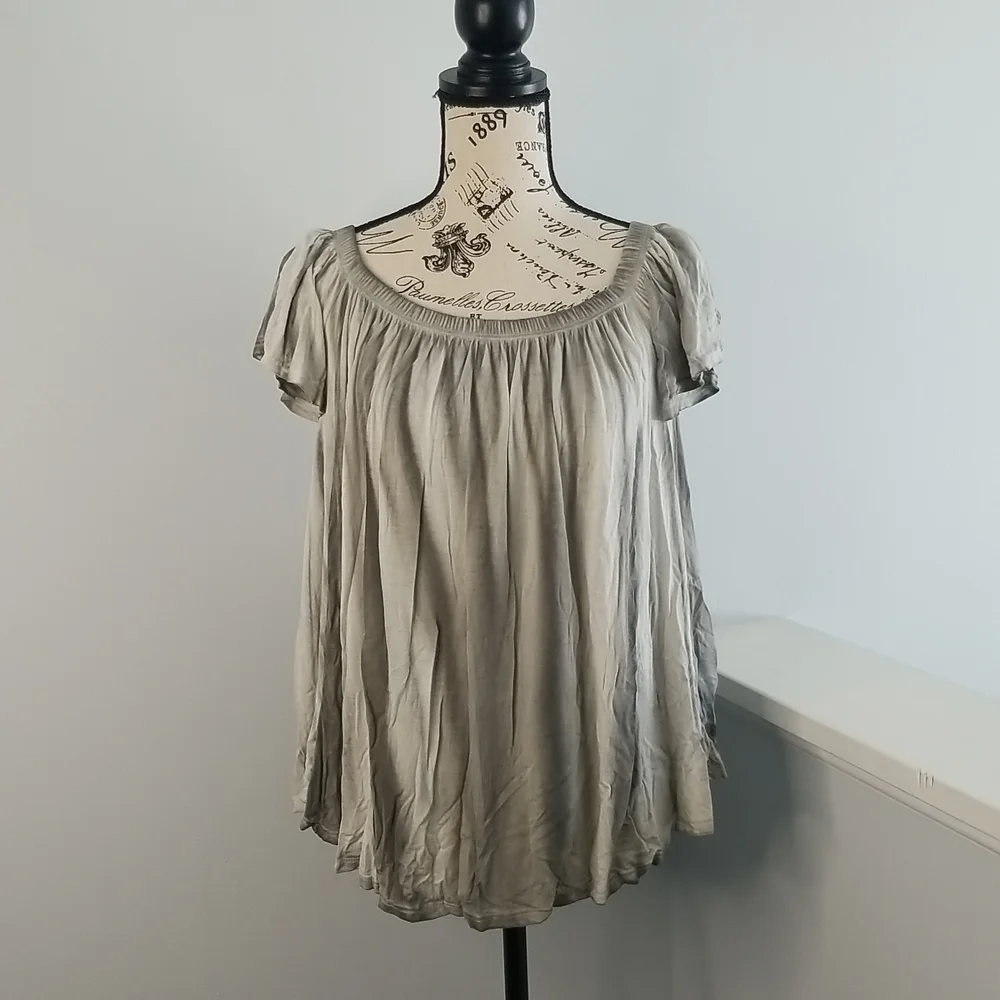 Free People Flowy Off Shoulder Tie Dye Top Size Small